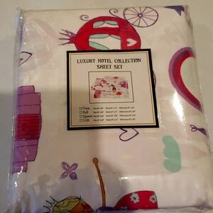 LUXURY Hotel Collection Twin Sheet Set